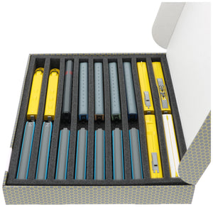 Storage box FSLB040 for model railway - 9 bars for N gauge - standing