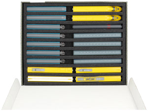 Storage box FSLB040 for model railway - 9 bars for N gauge - standing