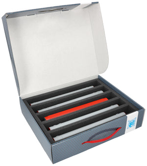 Storage box FSLB075 for model railway - 5 bars for H0 gauge - standing