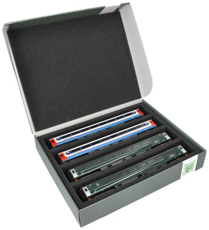 Lagerbox FSLB055 für Modelleisenbahn - 4 Fächer für Spur 00 liegend