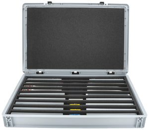 Eurobox 60 x 40 cm Set for model railway - TT scale - 9 compartments - foam insert for upright storage