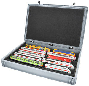 Eurobox 60 x 40 cm Set for model railway with Zugliege - 5 compartments for H0 gauge