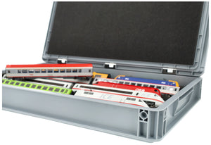 Eurobox 60 x 40 cm Set for model railway with Zugliege - 5 compartments for H0 gauge