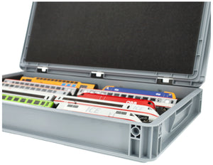 Eurobox 60 x 40 cm Set for model railway with Zugliege - 5 compartments for H0 gauge