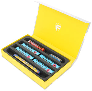 Magnetic box yellow for model railway - 4 bars for N gauge - lying