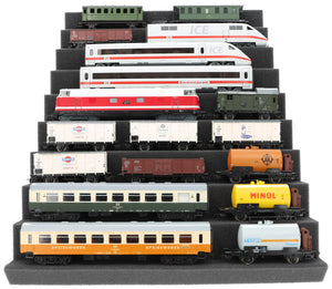 Eurobox 60 x 40 cm Set for model railway with Zugliege - 9 compartments for H0 gauge