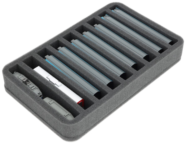 Foam insert N gauge - standing - 5 slots for model railway - HS040A004