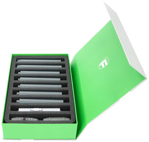 Feldherr Magnetic Box green for model railway locomotives, wagons and vehicles - 9 bars for N gauge - standing