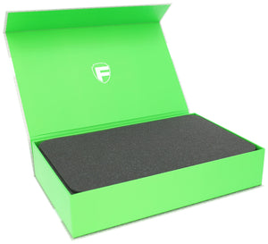 Feldherr Magnetic Box green for model railway locomotives, wagons and vehicles - 9 bars for N gauge - standing