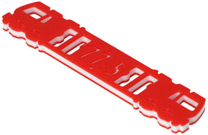 Track spacing gauge Parallel track gauge H0 with 77.5 mm and 64.3 mm spacing