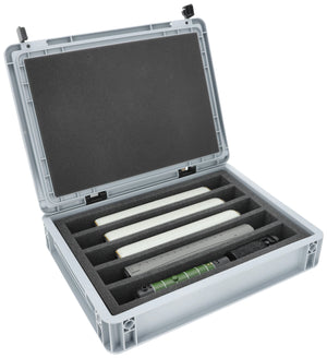 Eurobox 40 x 30 cm Set für Modelleisenbahnen - Spur 00 - 5 Fächer - Schaumstoffeinlage zur stehenden Aufbewahrung