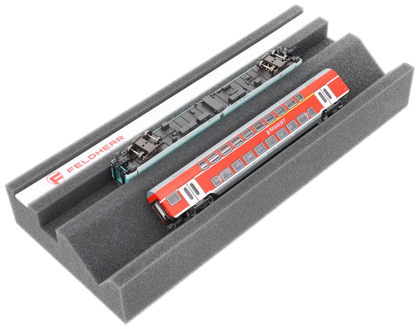 Feldherr Premium Lokliege Spur TT mit Magnetstreifen (360 mm) – Perfekte Wartung und Reparatur für Modellbahnen