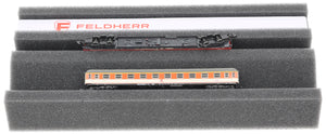 Feldherr Premium Locomotive Bed Z Gauge with Magnetic Strip (240 mm) – Perfect maintenance and repair for model railways