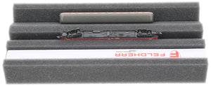 Feldherr Premium Locomotive Bed Z Gauge with Magnetic Strip (240 mm) – Perfect maintenance and repair for model railways