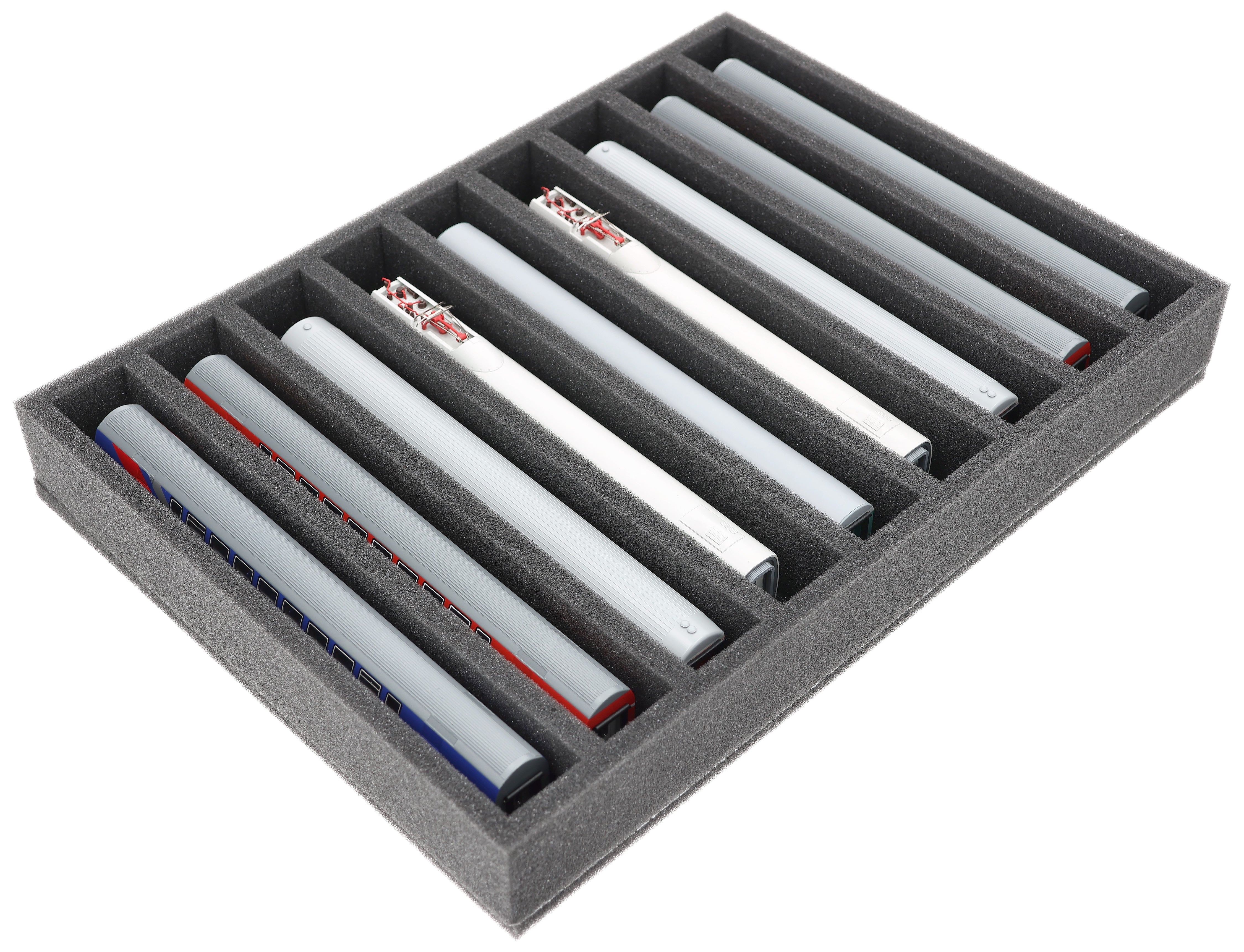 370 mm x 270 mm x 50 mm Schaumstoffeinlage für Modelleisenbahn