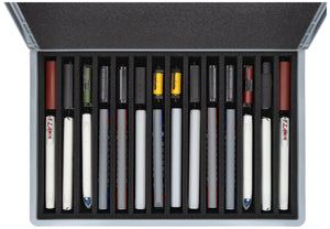 Eurobox 60 x 40 cm Set for model railway - TT scale - 14 compartments - foam insert for upright storage