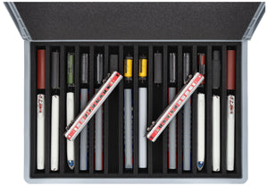 Eurobox 60 x 40 cm Set for model railway - TT scale - 14 compartments - foam insert for upright storage