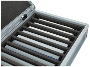 Eurobox 40 x 30 cm Set for model railway - TT scale - 9 compartments - foam insert for upright storage