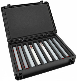 Eurobox 40 x 30 cm Set for model railway - TT scale - 9 compartments - foam insert for upright storage