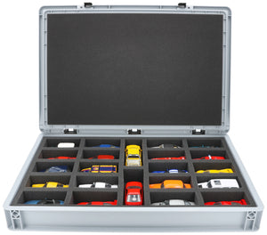 Eurobox 60 x 40 cm Set for 1:43 Scale Model Cars - 22 Vehicles