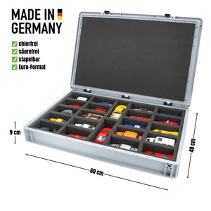 Eurobox 60 x 40 cm Set for 1:43 Scale Model Cars - 22 Vehicles