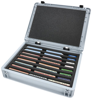 Eurobox 40 x 30 cm Set for model railway - Z scale - 8 compartments - foam insert for horizontal storage