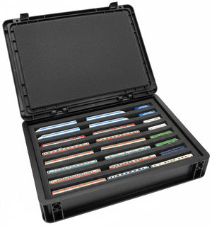 Eurobox 40 x 30 cm Set for model railway - Z scale - 8 compartments - foam insert for horizontal storage