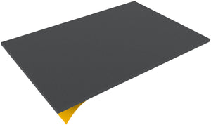 JDBA010S 340 mm x 240 mm x 10 mm Schaumstoffboden / Schaumstoffzuschnitt - selbstklebend passend für Auer Euroboxen 40 x 30 Deckel