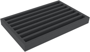 Foam insert TT Scale - upright - 7 slots for model railway - suitable for Storage Box DSLB075 - DS050A005