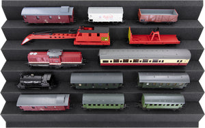Eurobox 60 x 40 cm Set for model railway with Zugliege - 5 compartments for H0 gauge