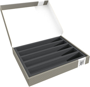 Lagerbox FSLB040 für Modelleisenbahn - 5 Fächer für Spur TT - liegend