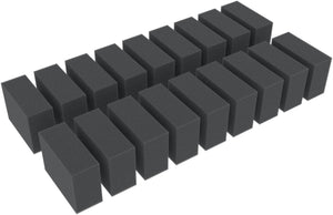 Distanzstücke Schaumstoffquader - für Spur H0 / Spur 00 - 55 mm x 40 mm x 20 mm 18 Stück HS040A002