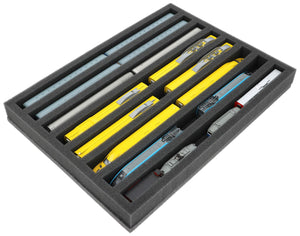 340 mm x 270 mm x 40 mm foam insert for model railway - N scale - 8 compartments - for upright storage - IU040A001