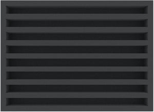 370 mm x 270 mm x 40 mm foam insert for model railway - N scale - 8 compartments - for upright storage - IU040A001