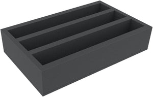 Schaumstoffeinlage Spur 0 - stehend - 3 Fächer für Modelleisenbahn - DS115A001