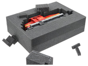 ED 43/32 HG Eurobehälter / Euro Box mit Scharnierdeckel 400 x 300 x 335 mm inklusive Rasterschaumstoff