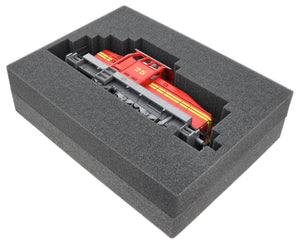 ED 43/32 HG Eurobehälter / Euro Box mit Scharnierdeckel 400 x 300 x 335 mm inklusive Rasterschaumstoff