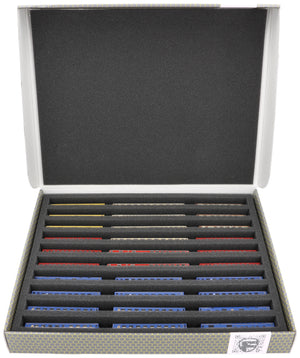 Lagerbox FSLB040 für Modelleisenbahn - 10 Fächer für Spur Z - stehend