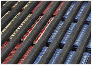 Lagerbox FSLB040 für Modelleisenbahn - 10 Fächer für Spur Z - stehend