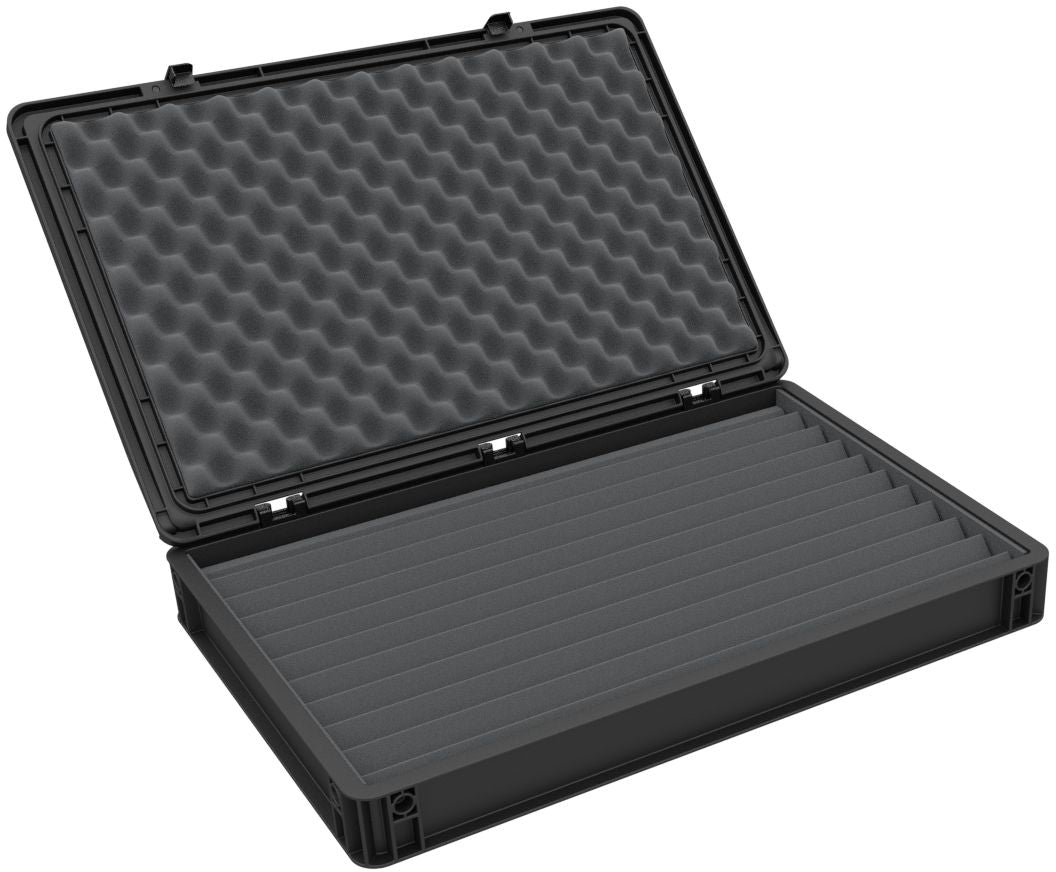 Euro container for model railway with train bed - 10 compartments for Z gauge