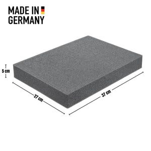 ED 43/32 HG Eurobehälter / Euro Box mit Scharnierdeckel 400 x 300 x 335 mm inklusive Rasterschaumstoff