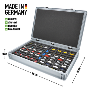 Eurobox 60 x 40 cm Set für Modellautos 1:87 - 85 Fahrzeuge