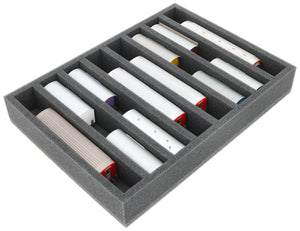 370 mm x 270 mm x 55 mm Schaumstoffeinlage für Modelleisenbahn - Spur H0m - 8 Fächer - für stehende Aufbewahrung - IU055A003
