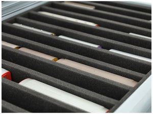 Eurobox 60 x 40 cm Set für Modelleisenbahnen - Spur H0m - 13 Fächer - Schaumstoffeinlage zur stehenden Aufbewahrung