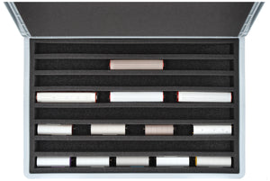 Eurobox 60 x 40 cm Set für Modelleisenbahnen - Spur H0m - 8 Fächer - Schaumstoffeinlage zur stehenden Aufbewahrung