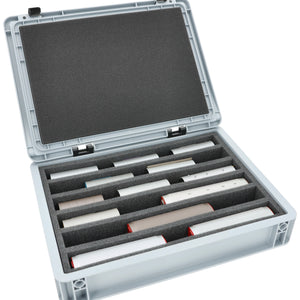 Eurobox 40 x 30 cm Set for model railway - H0m scale - 6 compartments - foam insert for upright storage