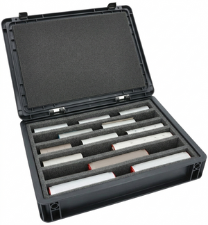Eurobox 40 x 30 cm Set for model railway - H0m scale - 6 compartments - foam insert for upright storage