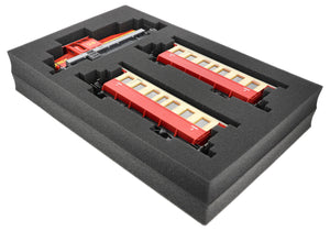 ED 64/22 HG Eurobehälter / Euro Box mit Scharnierdeckel 600 x 400 x 235 mm inklusive Rasterschaumstoff