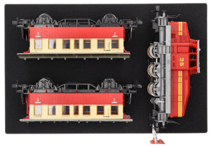 ED 64/22 HG Eurobehälter / Euro Box mit Scharnierdeckel 600 x 400 x 235 mm inklusive Rasterschaumstoff