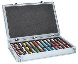 Eurobox 60 x 40 cm Set für Modelleisenbahnen - Spur N - 14 Fächer - Schaumstoffeinlage zur liegenden Aufbewahrung